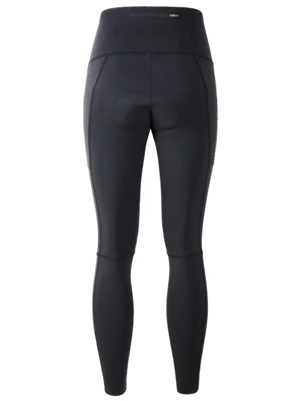 Cycology Women's Summer Black Cycling Tights  Back View | Cycology AUS