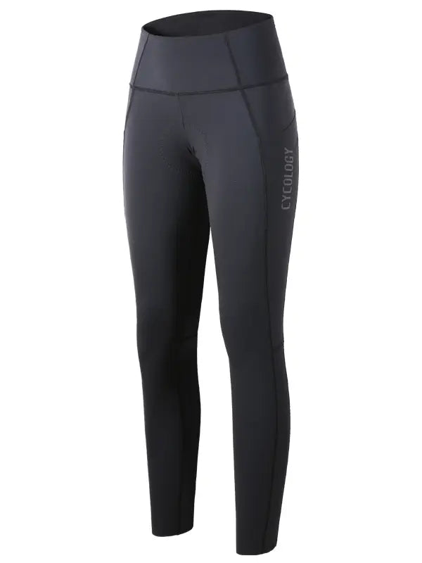 Cycology Women's Summer Black Cycling Tights  Side View | Cycology AUS